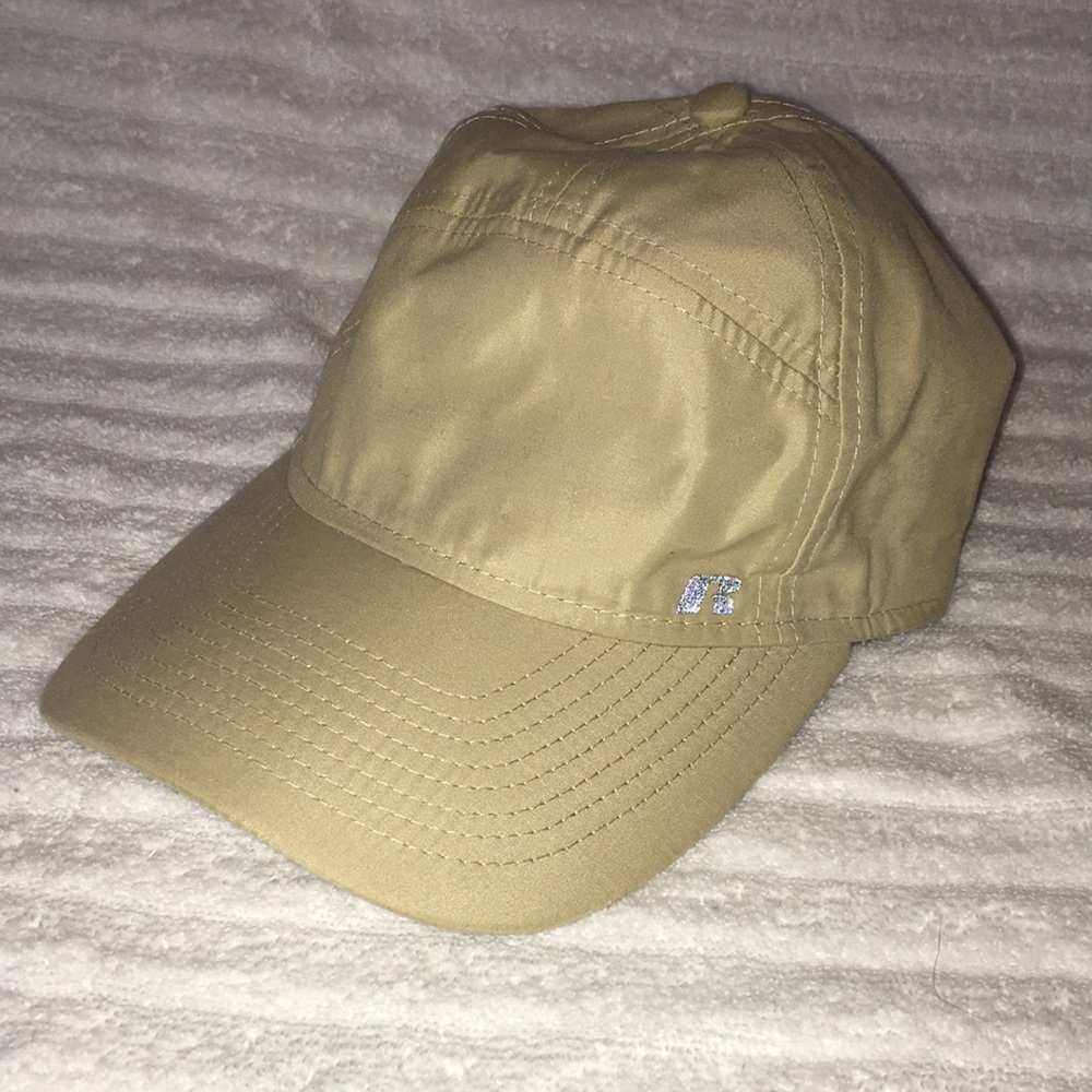 Russell 7 panel khaki camp hat outdoors cap nwot